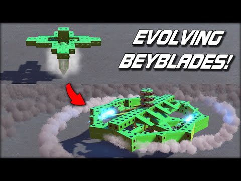 Evolving the Best BEYBLADES Through Survival of the Fittest! (Trailmakers Gameplay)