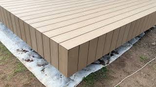 Scandic WPC Solid Sand, 20x141 - pilnavidurės WPC terasinės lentos su natūralios medienos išvaizda