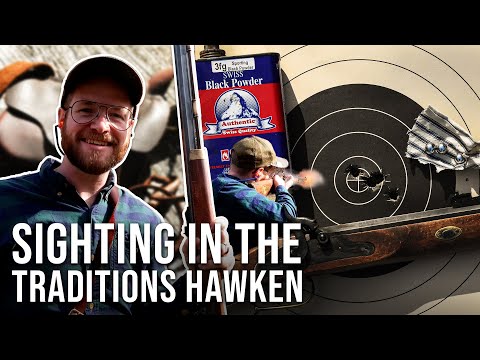 Traditions Hawken First Shots, X RING Right Out Of The Box!!