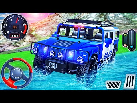 US Police Hummer Car Driving - 4x4 Offroad SUV Monster Truck Simulator - Android GamePlay #25