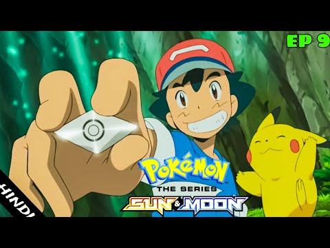 Pokemon Sun and moon episode 9 in Hindi Pokemon in Hindi