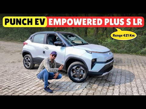 Tata Punch EV Empowered Plus S LR ✅ Nexon EV se zyada feature loaded Punch EV 
