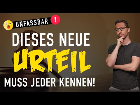 Unfassbar 😳 Dieses NEUE Geld-zurück-Urteil muss JEDER kennen…JEDER!