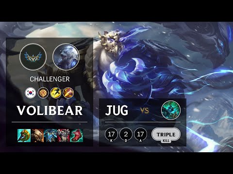 Volibear Jungle vs Hecarim - KR Challenger Patch 12.4