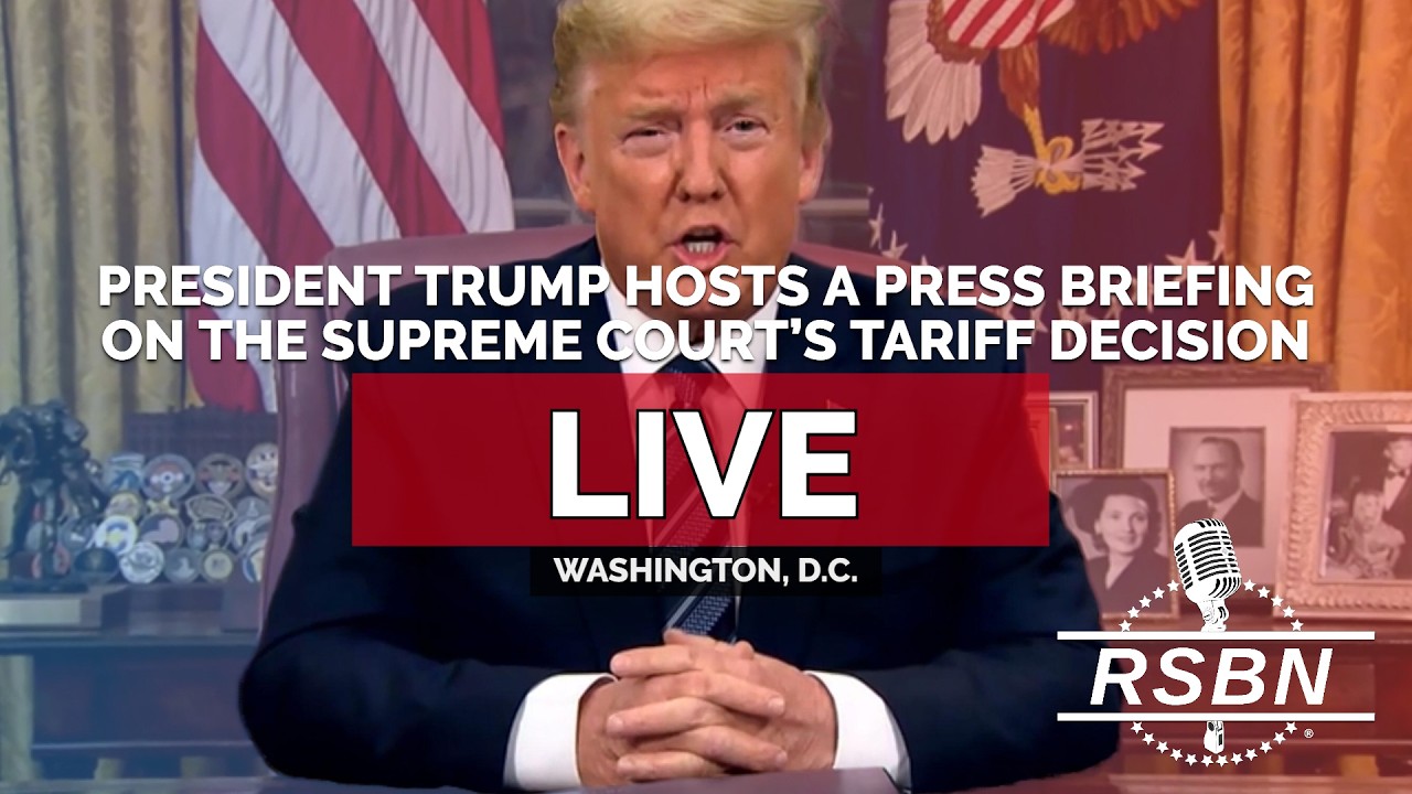 LIVE: President Trump Hosts a Press Briefing on the Supreme Court’s Tariff Decision - 02/20/26