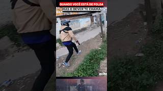 Quando você está de folga mas o dever te chama. 🫡