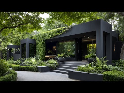 Dark & Dreamy: Stunning Modern Minimalist Black House Exterior & Interior Ideas for 2025