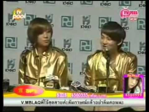 [TV] 110429 TEEN TOP - Interview @ K- POP Charity Concert Part 2 Press Conference in Bangkok