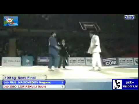 Judo 2010 Tblisi: Magomed Magomedov (RUS) - David Loriashvili (GEO) [-100kg].