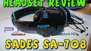 Video thumbnail for SADES SA 708 CHEAPEST HEADSET REVIEW PS4 PC VIDEO CAPTURE SET UP by X-stream