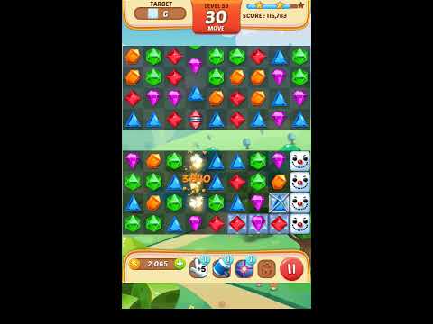 Jewel Match King Level 53 - Walkthrough ( No Booster )