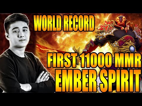 EG ABED FIRST 11000 MMR in Dota 2 World Record Ember Spirit Gameplay