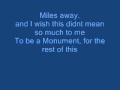 A day to remember Monument LYRICS