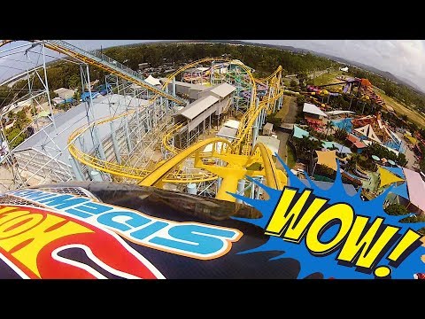The Gold Coaster POV 🎢 | Front Seat Full Ride | Hot Wheels Sidewinder Dreamworld Australia