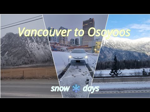 ❄️❄️ days + Epic Road Trip from Vancouver to Osoyoos Time-lapse | Scenic Drive Through BC