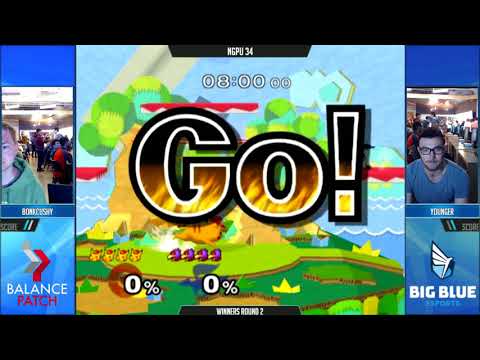 NGPU 34 SSBM - BonkCushy (Pikachu) vs. Younger (Falco) - Melee WR3