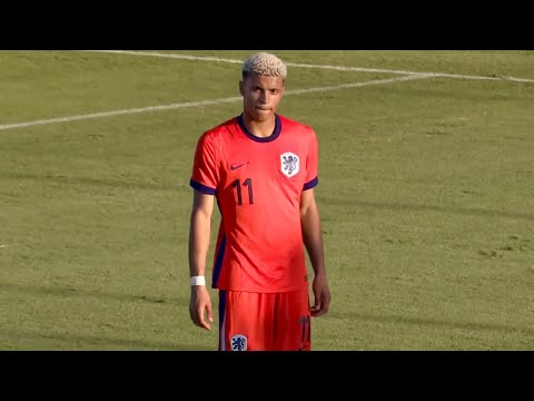 Ayodele Thomas (18) vs Spain U19 | Dutch Left Winger Highlights