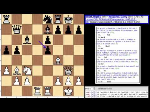 PCA World Championship 1993-Game 20-Short,Nigel-Kasparov,Garry