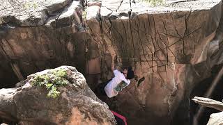 Video thumbnail of Crack Factory, V6. Sedona