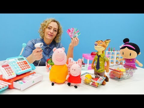 Nicoles Grüne Box - Wir brauchen eine Kassiererin - Spielzeugvideo für Kinder