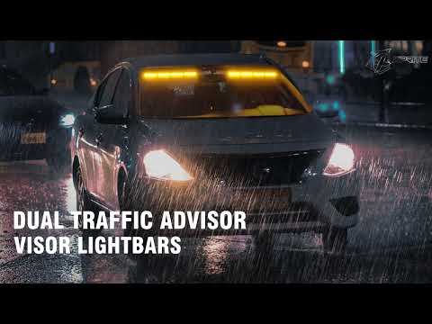 Interior LED Visor Light Bar for Emergency Vehicles