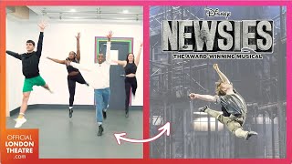 Disney&#39;s Newsies cast teach Carrying The Banner award-winning choreography!