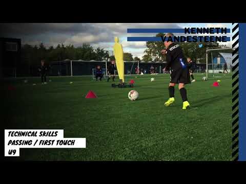 Technical skills // passing & first touch // Club Brugge U9