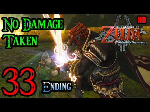 Zelda Twilight Princess Wii 100% Walkthrough 1080p HD Part 33 - GANONDORF Final Boss - Ending