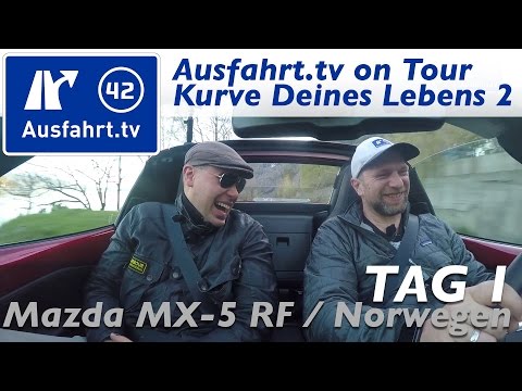 Norwegen Roadtrip 1/4 - Ausfahrt tv on Tour - Mazda MX-5 RF #KurveDeinesLebens 2 #drivetogether