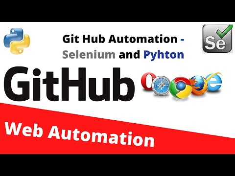 Github Project Automation With Python Selenium