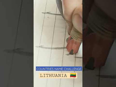 DAILY CALLIGRAPHY PRACTICE 164 🇱🇹 #shorts #lithuania