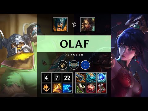 Olaf Jungle vs Nidalee - EUW Challenger Patch 25.21