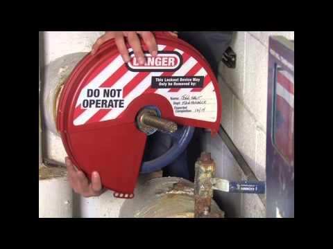 480 to 484 - Rotating Gate Valve Lockout: 8" to 13" diameter