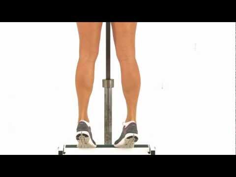 Standing Toes Pointed Inward Calf Raises