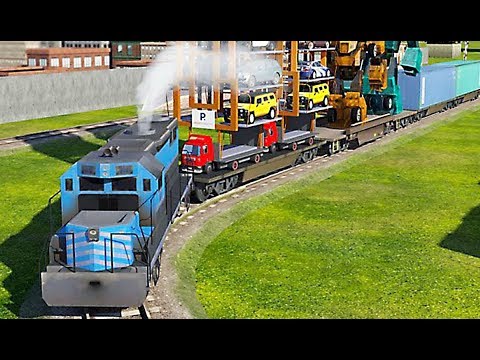 Robo Car Transform: Train Transport Smart Crane 3D - Level 4