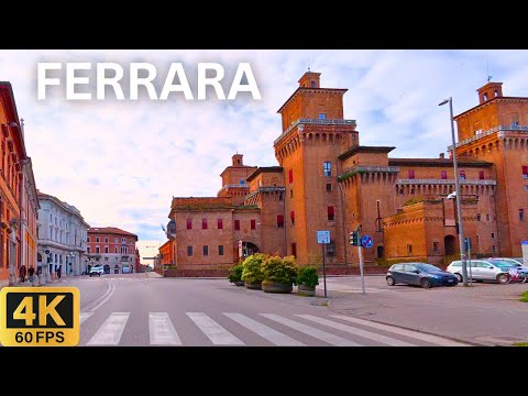 FERRARA Italy 🇮🇹 | City Driving Tour 4K 🚗 Serene Streets & Urban Scenes