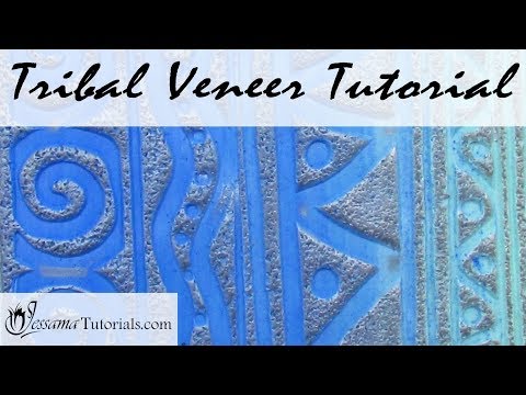 Polymer Clay Mixed Media: Tribal Veneer Tutorial