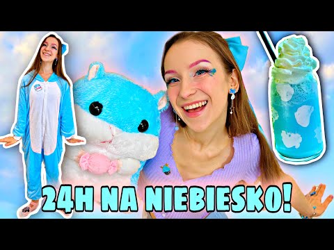 24H NA NIEBIESKO!🩵CHALLENGE!🍬