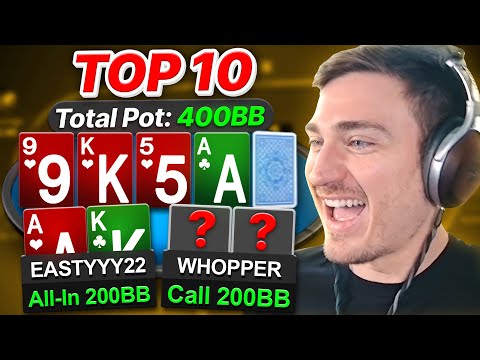 400BB Blind vs Blind COOLER?! | Top 10 Hands Ep. 209