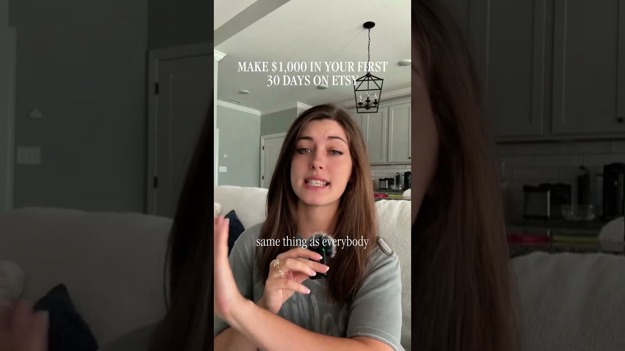 How to Make $1,000 in Your First 30 Days on Etsy (Step-by-Step Guide) 💻💸