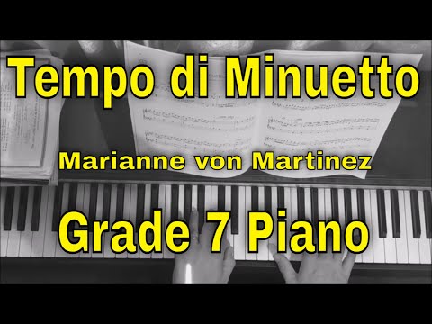 Tempo di Minuetto - Grade 7 ABRSM piano 2023-2024 A3