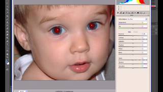 How to remove red eyes using Photoshop Camera Raw