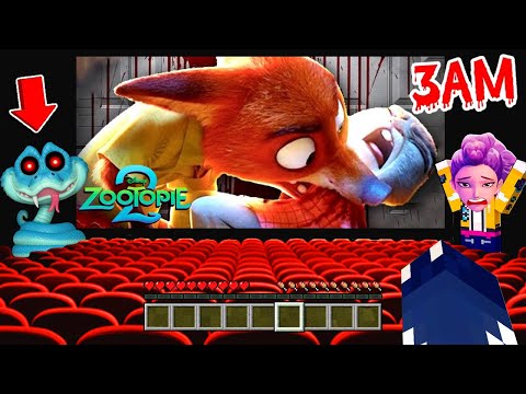 NEVER GO SEE THE MOVIE ZOOTOPIA 2 IN THE CINEMA AT 3:00 AM IN MINECRAFT!