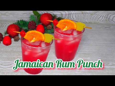 How to Make Jamaican Rum Punch//Christmas Rum Punch Recipe//Easy Festive Rum Punch//Fruit Punch