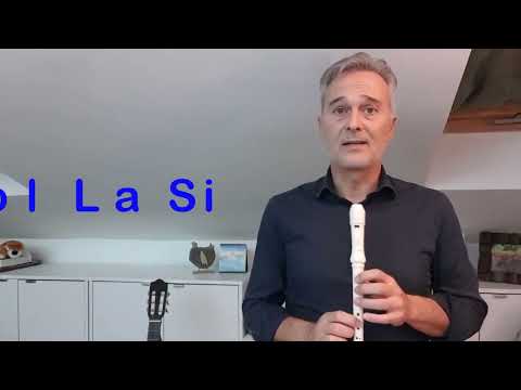 ESERCIZIO n.5 - Sol La Si - Le note sul Flauto dolce.