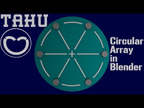 Circular (Polar) Array in Blender - Tutorial