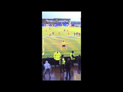 Fan Cam Shrewsbury - Marcello Trotta puts The Bees ahead