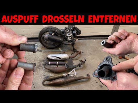 ALLE Drosseln vom Auspuff entfernen + Sportauspuff / Roller entdrosseln in der Praxis 3