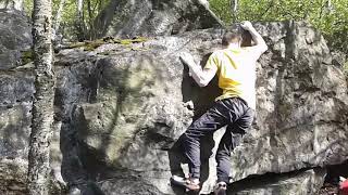 Video thumbnail of Jelení Invaze, 6A+. Sněžník