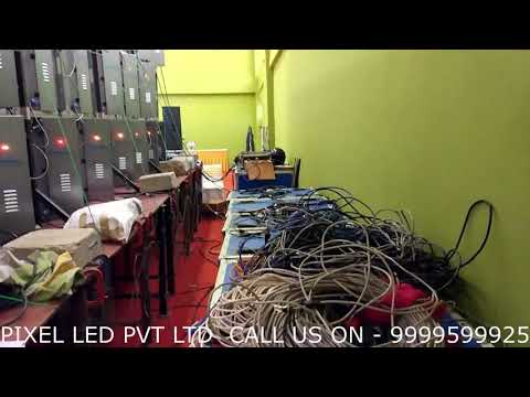 led wall wedding stage